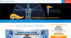 Desktop Screenshot of biomaterials.org